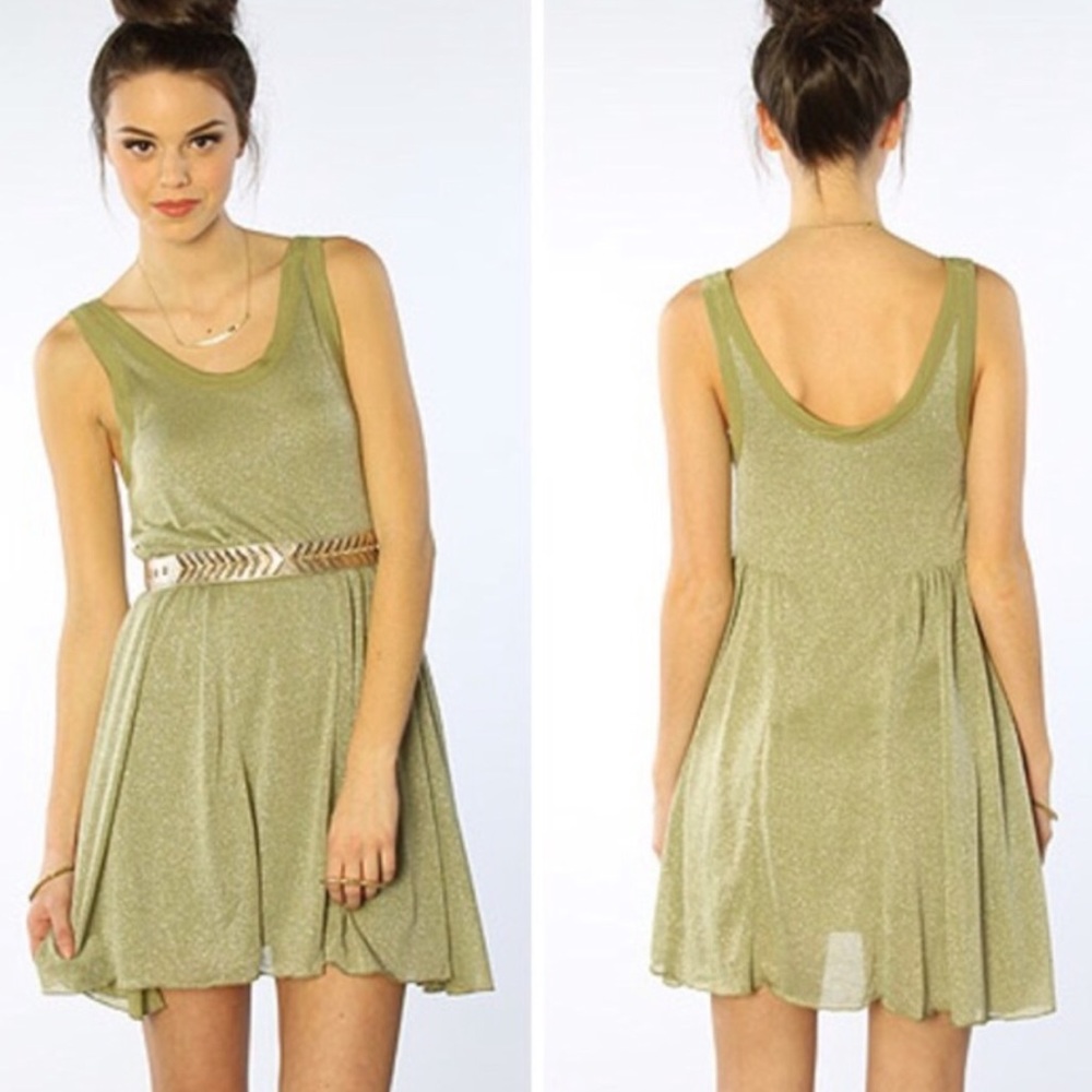 Free People FP Beach Cruise Town Dress Green Small